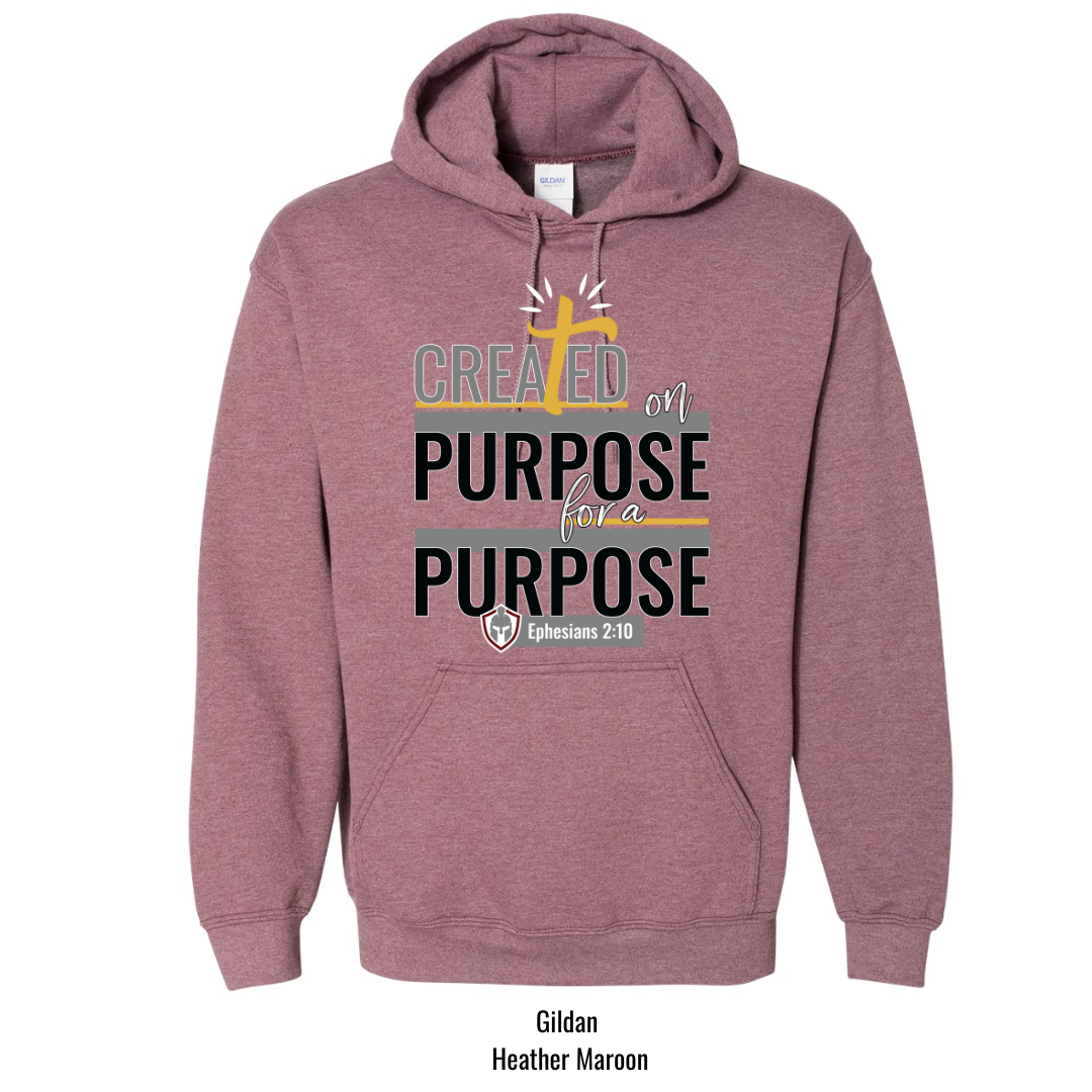 Created on a Purpose for a Purpose Hoodie