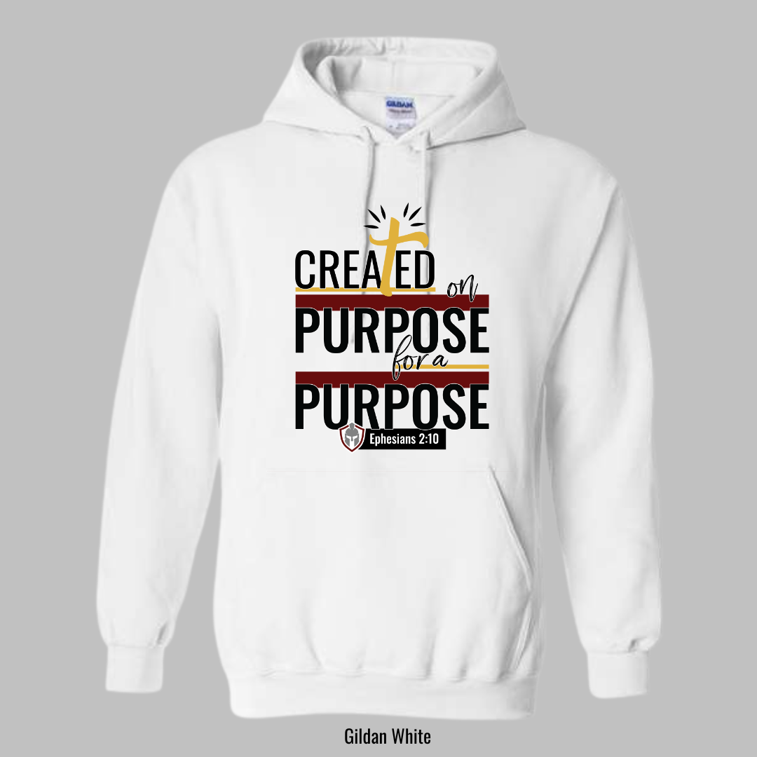 Created on a Purpose for a Purpose Hoodie
